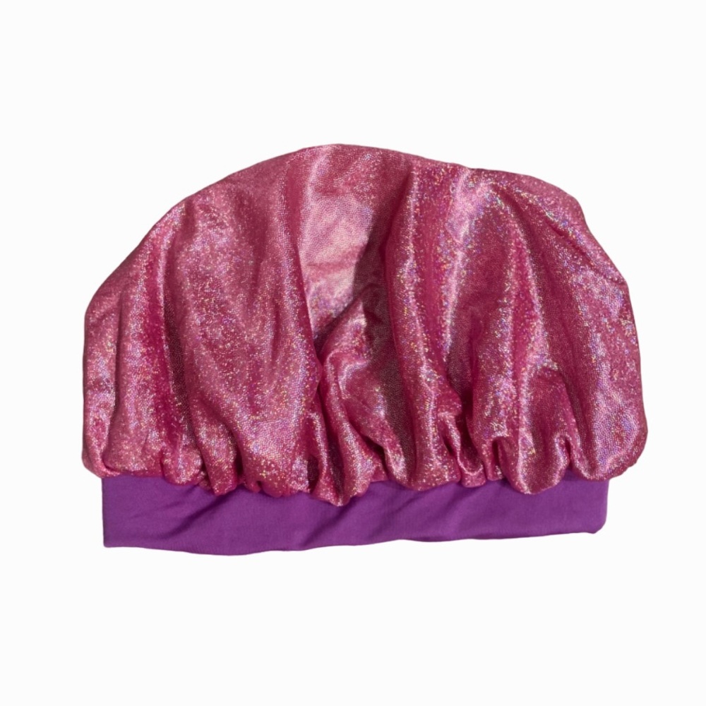 Womens Pink Night Cap/ Bonnet